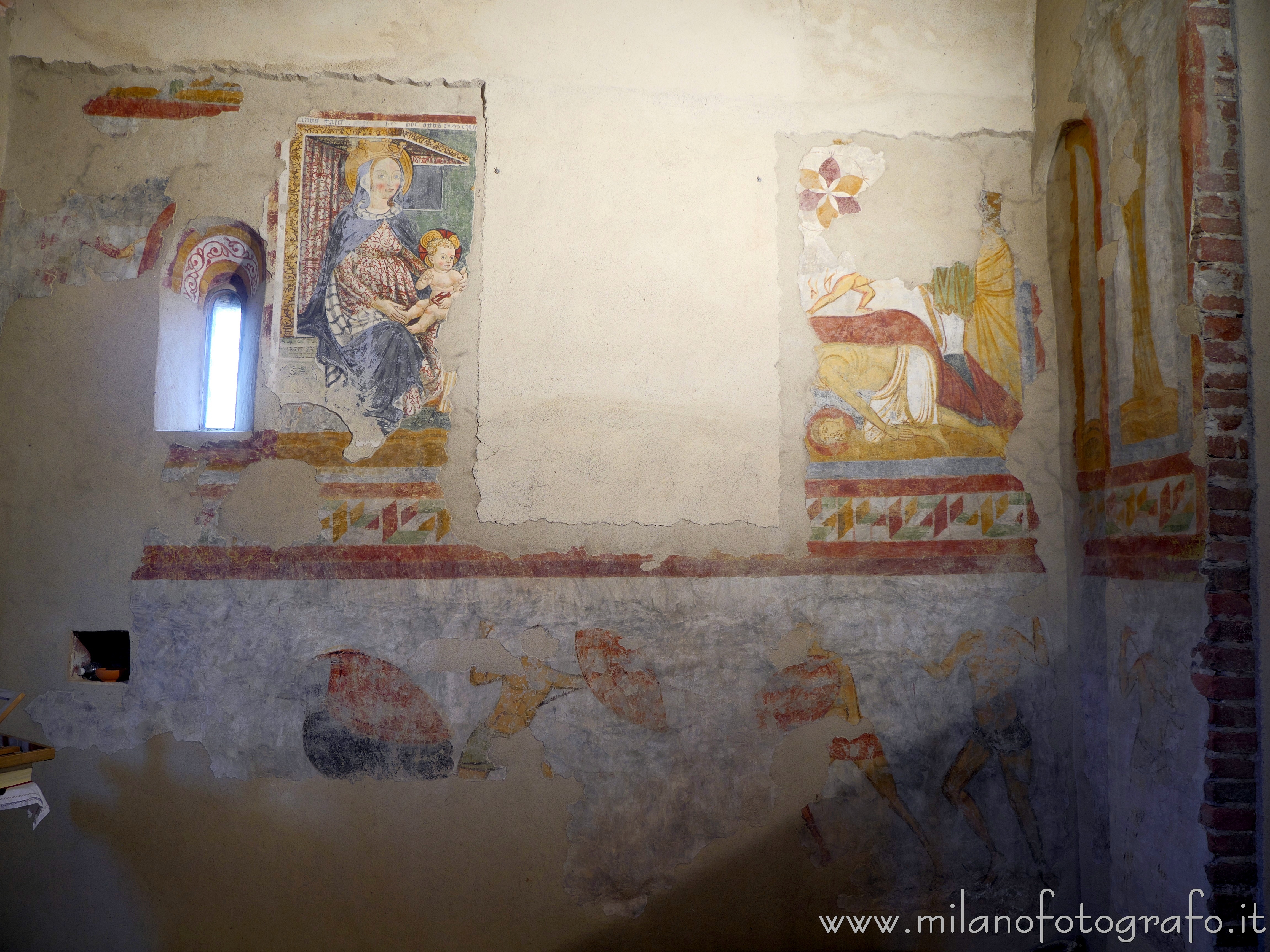 Casalvolone (Novara, Italy) - Interior of the wall under the belltower of the Church of St. Peter - Full resolution picture